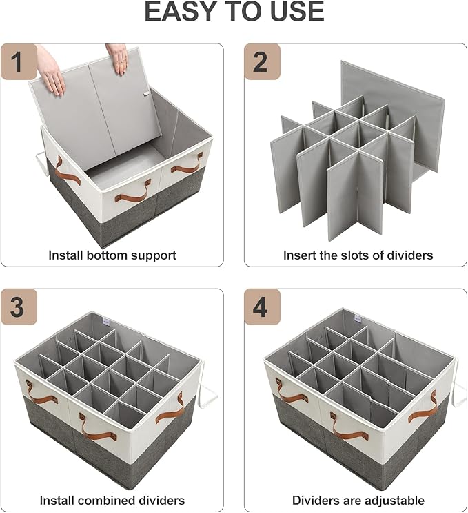 HOME Shoe Organizer for Closet 2 Pack, Fits 32 Pairs TP12WG