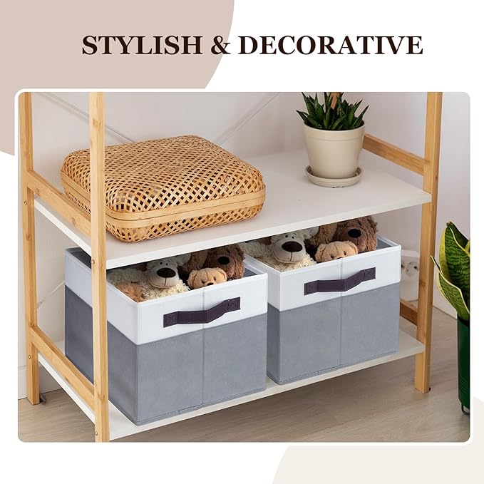 12 Pack Large Storage Baskets for Shelves