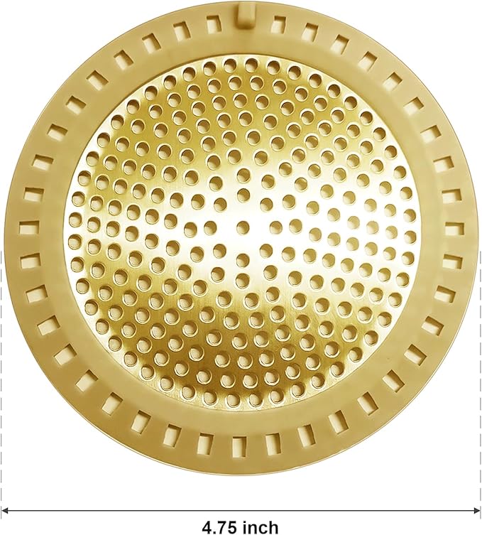 Seatery 2PCS Hair Catcher Shower Drain/Strainer/Cover/Filter/Trap, Bathtub Drain Cover Hair Catcher, Hair Stopper for Bathroom Sink/Floor Drain