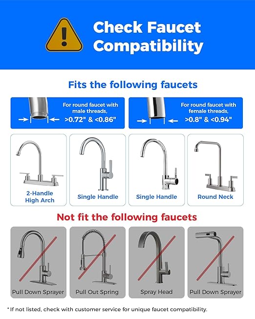 [Alkaline] Waterdrop Water Filter for Sink Faucet, Filter Life Reminder, 320 Gallon Tap Water Filter for Kitchen Sink, NSF Certified Reduces Chlorine