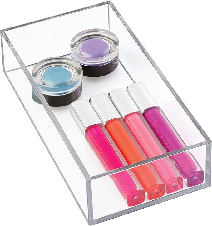 Clarity Plastic Drawer Organizer for Vanity, Countertop, Bathroom