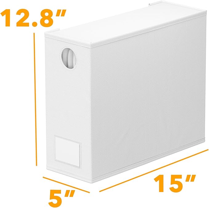2 Pack Bed Sheet Organizers and Storage, White