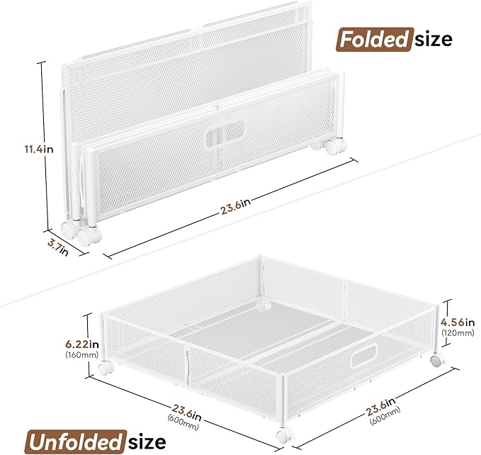 Under Bed Storage, Under the Bed Storage Containers with Wheels, Under Bed Shoe Storage Organizer Drawer