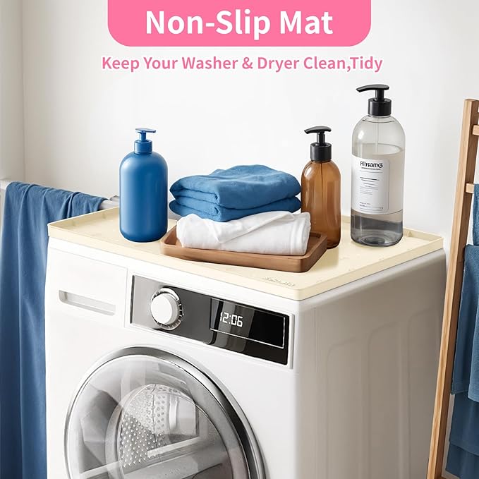Under Sink Mat 25"×19" Waterproof Silicone Cabinet Liner & Sink Protector