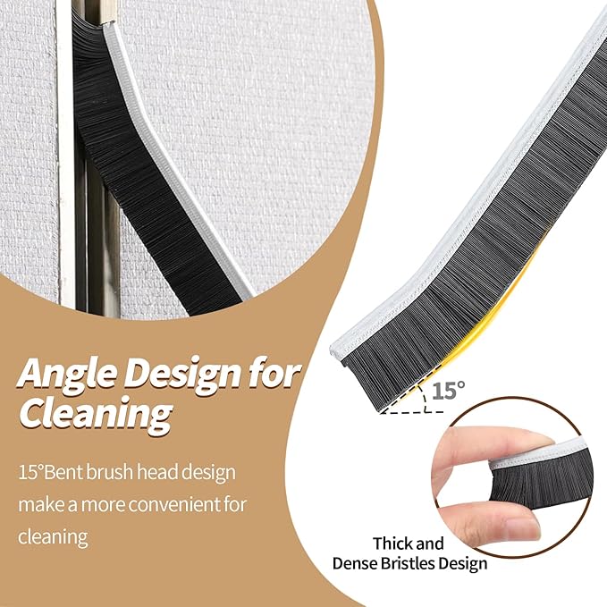7 Pcs Hard Bristle Crevice Cleaning Brush, Multifunctional Grout Cleaner Brush, Thin Gap Cleaning Brush Set, Small Cleaning Tools for Household Use, Kitchen, Bathroom, Toilet, Window Track,Tight Space