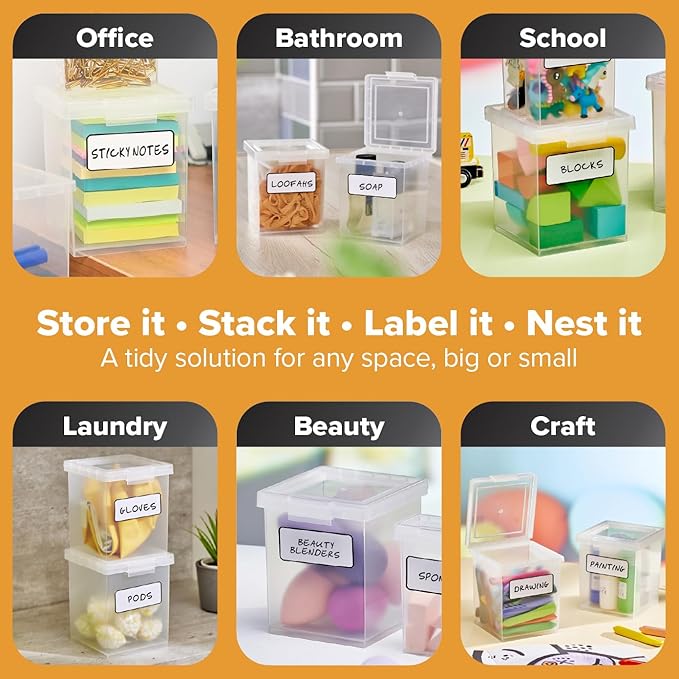 Bostitch Konnect Clear Storage Containers with Lids