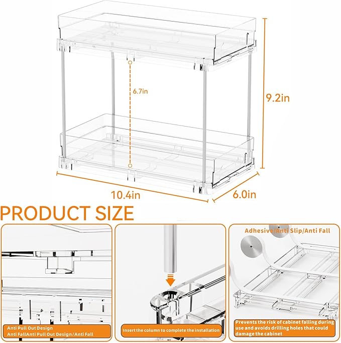 4 Set Bathroom Organizers and Storage