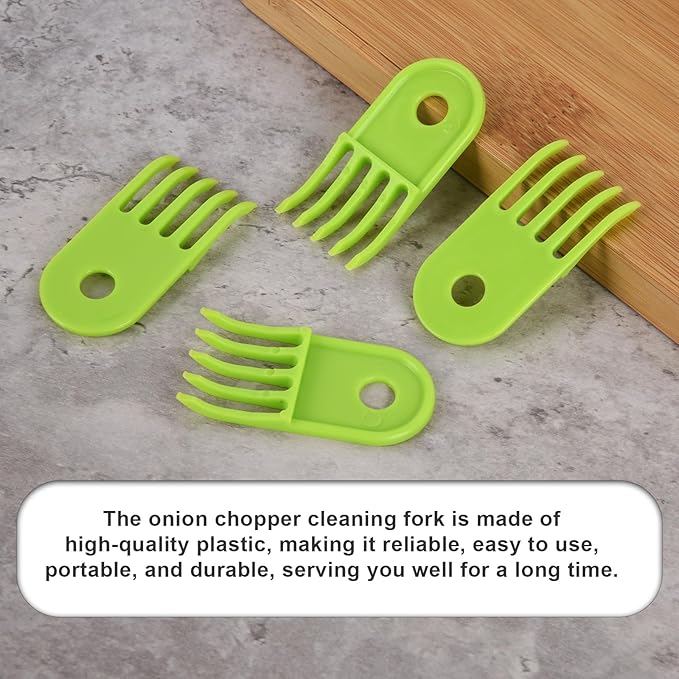 4pcs Vegetable Chopper Cleaning Tool Fork, Salad Onion Chopper Cleaning Tools Vegetable Cutter Cleaning Comb Cleaner Kitchen Tools for Fullstar Mueller Vidalia Chop Wizard Vegetable Chopper