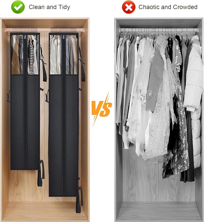 Garment Bags for Hanging Clothes, 50" Heavy Duty Suit Bags