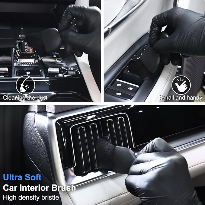 10PCS Car Detailing Cleaning Kit Interior Cleaner, Car Detailing Brushes, Car Duster, Car Cleaning Gel, Microfiber Cleaning Cloth, Car Accessories Essentials Supplies Tools for Auto,Truck, Interior