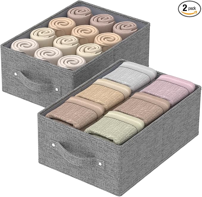 Collapsible Storage Boxes, Fabric Organizer Baskets