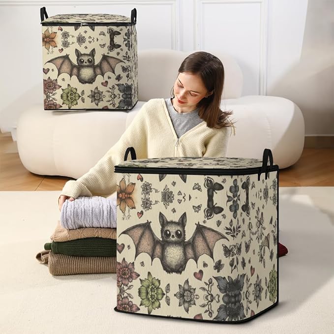 2pcs closet organizers and storage under bed,clothing blanket sweater sheet bedding comforter duvet quilt pillow toy storage bags with lids