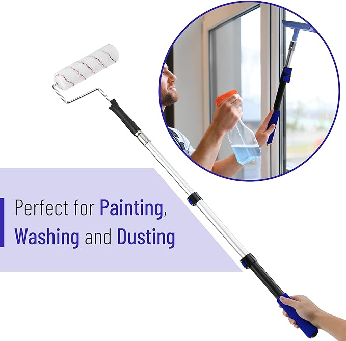 Bates- Extension Pole, 1.4 to 3 Ft Pole, Dark Blue, ‎Telescoping Pole