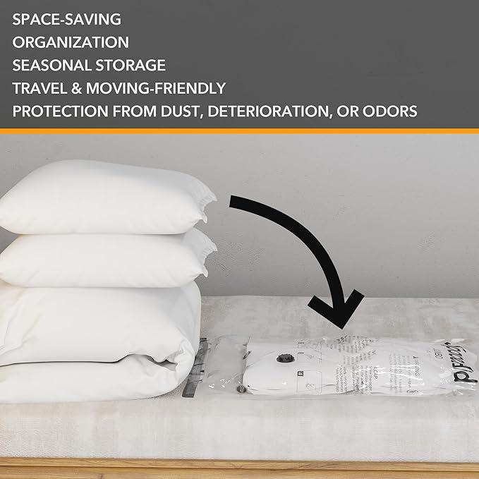 20 Pack Vacuum Storage Bags, Space Saver Sealer Compression Bags for Comforters