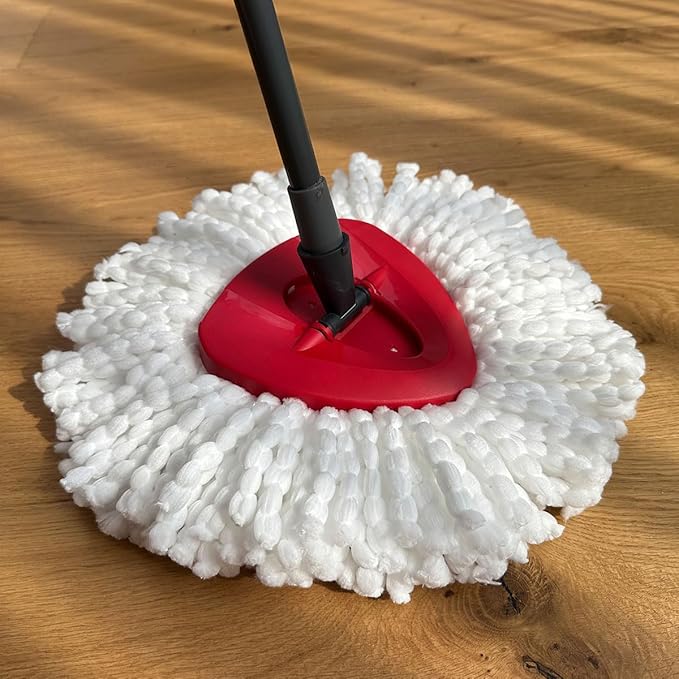 8-Pack Reusable Mop Head Replacement for O Cedar Easywring 1-Tank System, Microfiber Spin Mop Refills Compatible with Vileda 2-in-1 Turbo Triangle