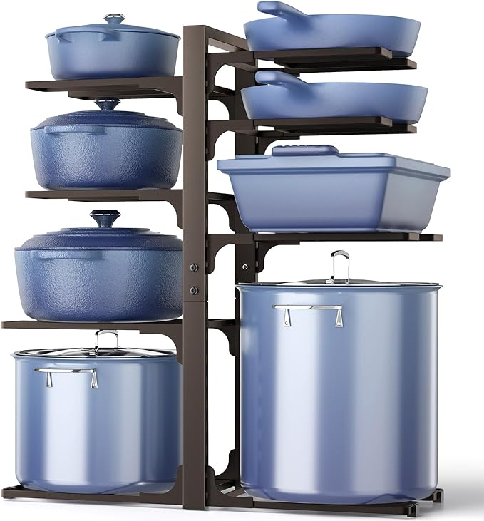 Pots and Pans Organizer under Cabinet, Bronze