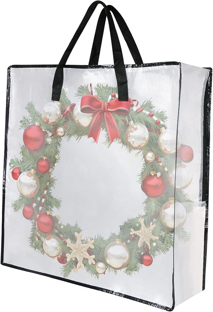 Clear Storage Bags with Zipper and Handles, Under Bed Storage and Closet Organizers Containers, Blanket Bags for Clothes Pillow Bedding Moving and Packing Supplies, Pack of 1