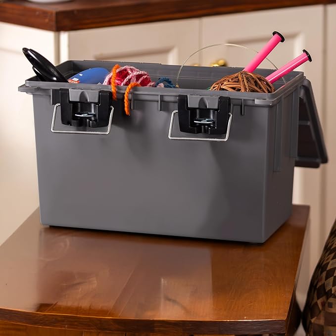 12766 XL Storage Bins With Lids, Mothers Day Gifts, Stackable Storage Bins