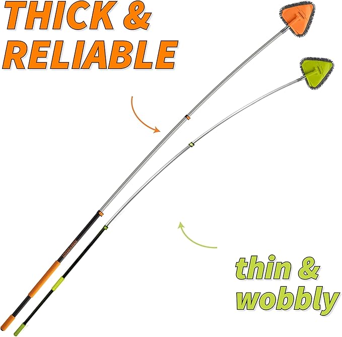 High Reach Duster Kit - 30ft, 5-24ft Pole, Ceiling & Window Cleaning