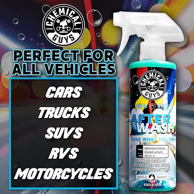 Chemical Guys HOL424 After Wash Sprayable Gloss Boosting Car Wash Drying Aid (Helps Reduce Water Spots