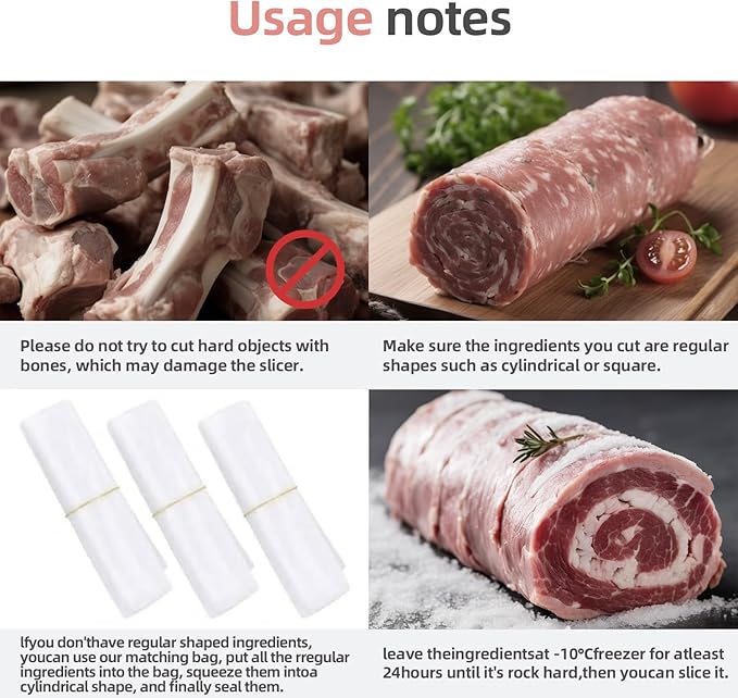 Manual Frozen Meat Slicer for Hot Pot, Upgraded Stainless Steel Meat Cutter for Beef Mutton Pork Roll, Food Slicer Machine for Shabu Shabu, BBQ, Sandwiches, KBBQ Home Cooking