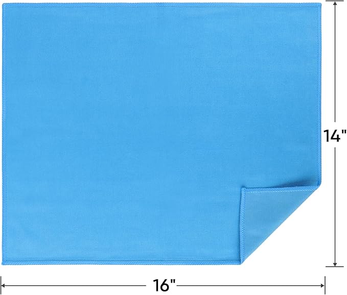 HOMEXCEL Microfiber Glass Cleaning Cloths 6 PK, Lint Free Streak Free, Reusable Microfiber Magic Cleaning Cloth for Cleaning Windows, Glasses, Mirrors