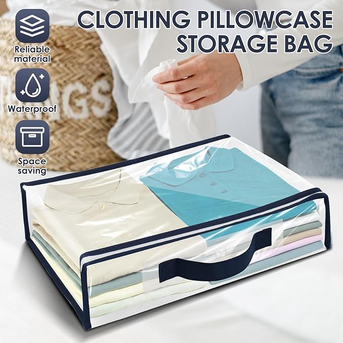 24 Pack Clear Storage Bags with Zipper