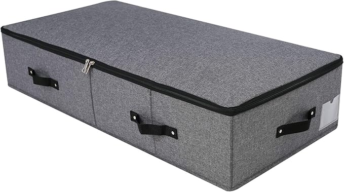 Extra Length Under Bed Storage Organization Containers for Shoes, Clothing
