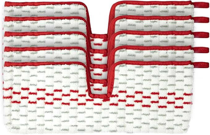 5 Pack Microfiber Mop Refills - Spray Mop & Flat Mop Replacement Pads | Mop Heads Replacements Compatible with ProMist MAX, Washable & Reusable Mop Refills