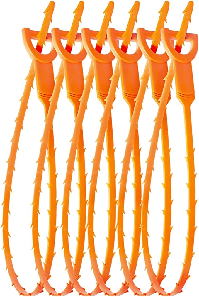 20 Inch Snake Drain Hair Removal Tool,Hair Drain Cleaner Tool, Hair Cather Shower Drain Tool