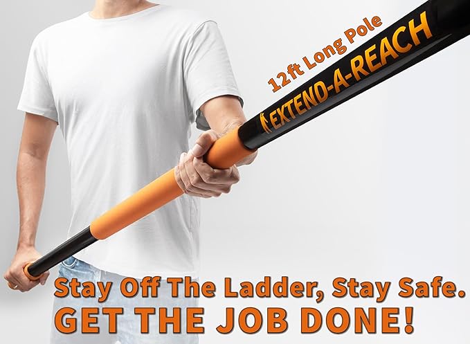 High Reach Duster Kit - 20ft, 4-12ft Pole, Dusting & Window Cleaning