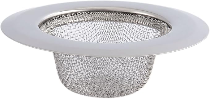 Mtsooning 2PCS Kitchen Sink Strainer, 3.5" Diameter Stainless Steel Drain Cover Stopper, Anti Clogging Garbage Disposal Catcher