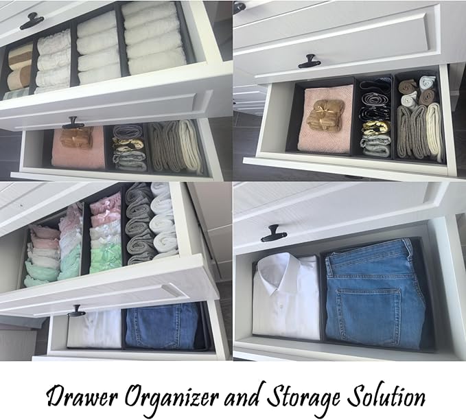 Sock Drawer Organizer 3 Pack, Khaki