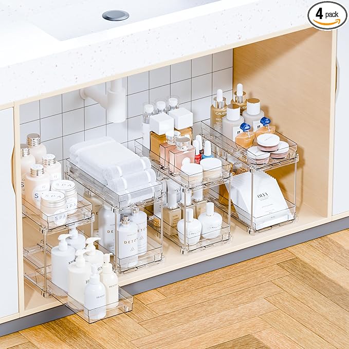 4 Set Bathroom Organizers and Storage