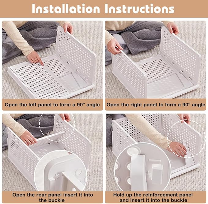 Yazi 5XL Stackable Plastic Storage Basket