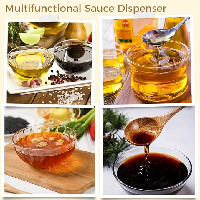 200ml Honey Dispenser with Stand, Premium No Drip Design Syrup Dispenser, Elegant Diamond Shape with Stainless Steel Top Glass Honey Dispenser, for Maple Syrup, Cooking Oil, Seasonings