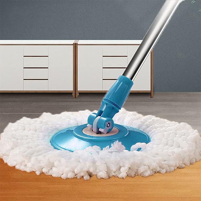 Syhonic Home Spin Mop Pole Handle Replacement for Floor Mop 360 No Foot Pedal Version, Blue
