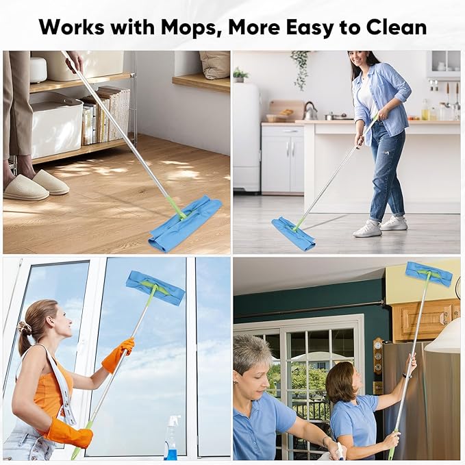 HOMEXCEL Microfiber Glass Cleaning Cloths 6 PK, Lint Free Streak Free, Reusable Microfiber Magic Cleaning Cloth for Cleaning Windows, Glasses, Mirrors