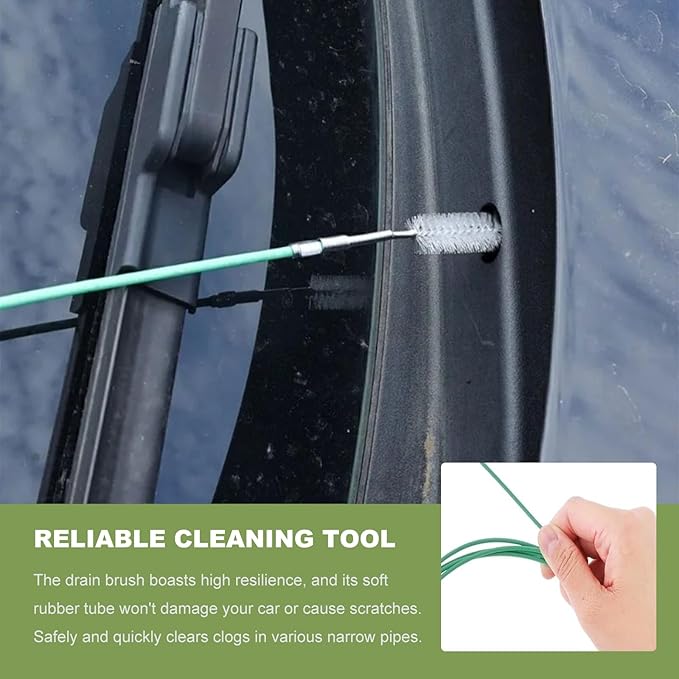 Auto Sunroof Drain Cleaning Tool, 118 Inch Flexible Car AC Line Cleaner Slim Drain Dredging Tool