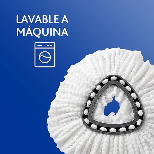 Vileda Easy Wring and Clean Microfibre Mop and Bucket with Power Spin Wringer