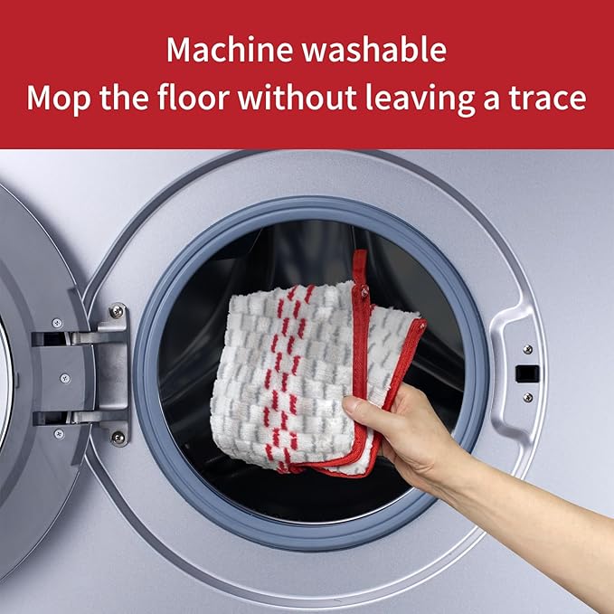 5 Pack Microfiber Mop Refills - Spray Mop & Flat Mop Replacement Pads | Mop Heads Replacements Compatible with ProMist MAX, Washable & Reusable Mop Refills