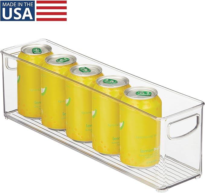 Recycled Plastic Stackable Storage Bin, Perfect to Hold Breast Milk Bags, Clear