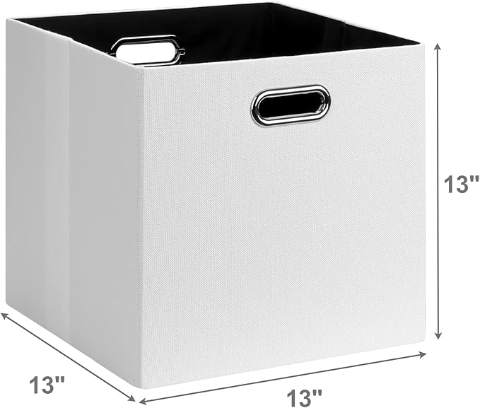 Fabric Storage Cubes, 13x13 Collapsible Storage Bins with Dual Handles