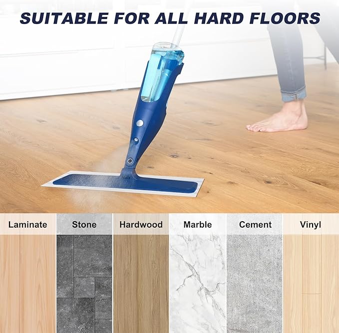 20 Pack Microfiber Disposable Mop Pads for Rubbermaid Quick Connect System Mop - Wet Dry Cleaning Replacement Mopping Pad for Bona,Turbo,Norwex and All 16 17 18'' Flat System Mop
