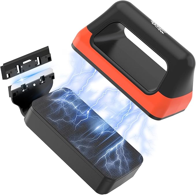 hygger Fish Tank Magnetic Glass Cleaner Two Detachable Algae Scraper for Aquarium Fish Tank，Floating Scrubber Brush Glass Algae Magnet Cleaning Tool