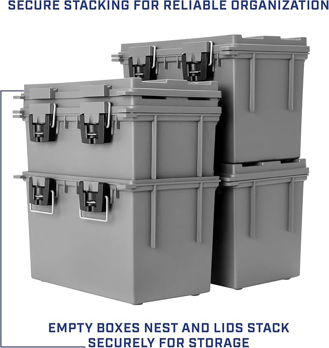 12766 XL Storage Bins With Lids, Mothers Day Gifts, Stackable Storage Bins
