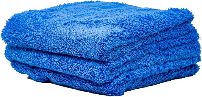 303 Products Edgeless Microfiber Towels for Car Detailing, Home Cleaning- 3 Pack Premium Reusable Edgeless Microfiber Cleaning Cloths Stitch-Free