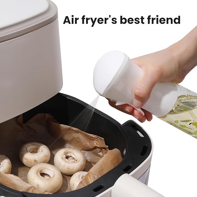 Mistifi oil spray PET bottle 200ml Upgraded Version.Fine Mist Spray Bottle for Air Fryer, Olive Oil, Avocado Oil, Healthy Nonstick Frying, Commercial & Home Kitchen Use　(PS601-200ml 2Pc)