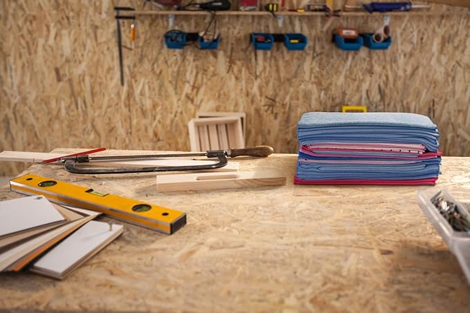 Mwipes­™ Bag of Microfiber Rags for Shop, Heavy-Duty, Commercial Cleaning - Approximately 40 Rags per Pack (4 lbs.) (6 Bags)