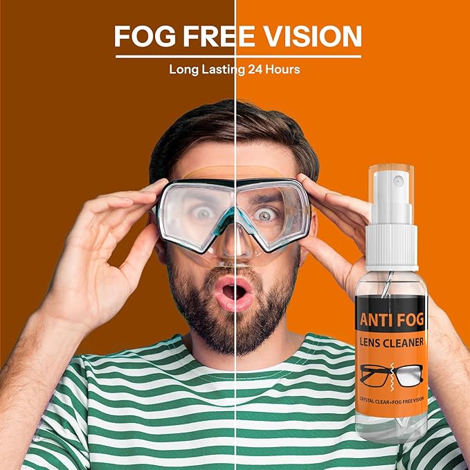 Glasses Cleaner,8 in 1 Glasses Cleaning Kit with 24H Anti Fog Eyeglass Cleaner Spray| Portable Glasses Cleaner Tool|Eye Glass Clean Cloths